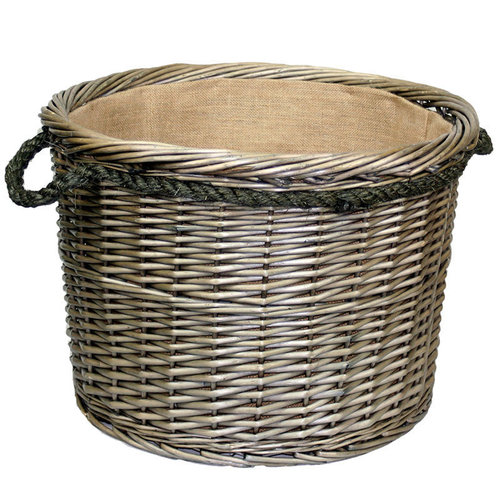 Extra Large Rope Log Basket Willow