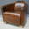 Vintage Style Brown Leather Armchair