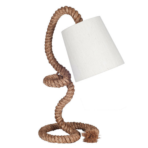 Twisted Rope Nautical Task Table Lamp Rope