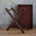 Brown Leather Butlers Tray And Stand