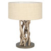 Driftwood Table Lamp Natural Jute Shade