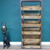 Industrial Style 6 Drawer Shelving Unit