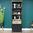 Industrial Style Tall Wooden Bookcase Drawer