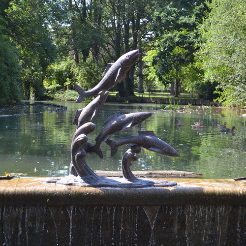 Flying Fish Pond Sculpture