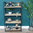 Industrial Style Small Wooden Bookcase Floor Standing