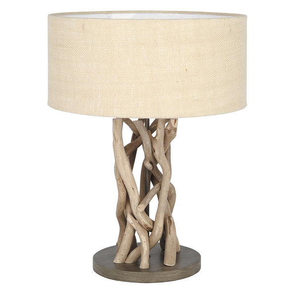 Driftwood Table Lamp Natural Jute Shade