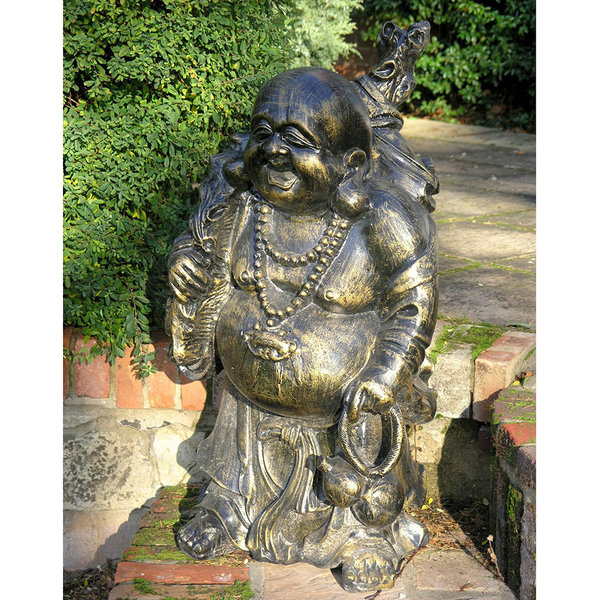 Large Laughing Buddha with Trinkets