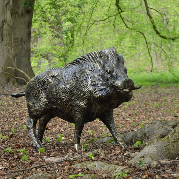 Cheeky Wild Boar Garden Sculpture