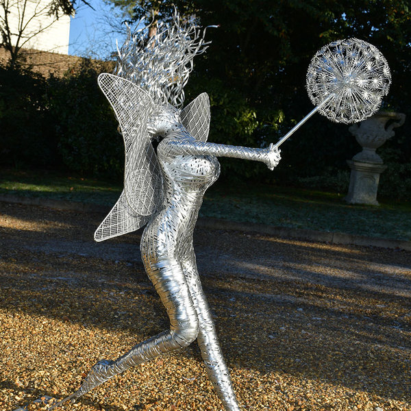 Standing Winter Fairy Garden Sculpture